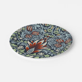 William Morris Snakeshead Floral Classic Botanical Pappteller (Schrägansicht)