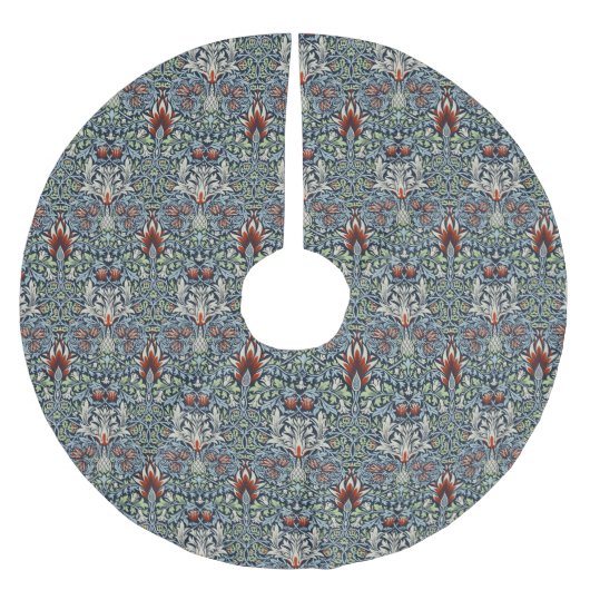 William Morris Snakeshead Floral Classic Botanical Polyester Weihnachtsbaumdecke (Vorderseite)