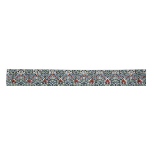 William Morris Snakeshead Floral Classic Botanical Satinband (Vorderseite)