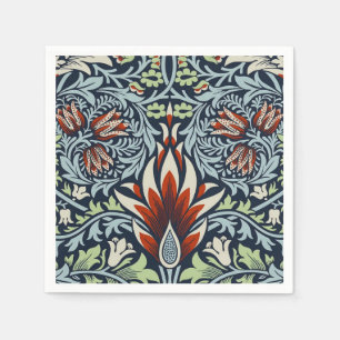 William Morris Snakeshead Floral Classic Botanical Serviette