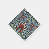William Morris Snakeshead Floral Classic Botanical Serviette (Ecke)