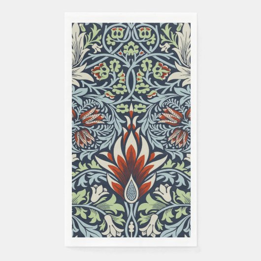 William Morris Snakeshead Floral Classic Botanical Serviette (Vorderseite)