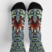 William Morris Snakeshead Floral Classic Botanical Socken (Oben)