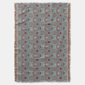 William Morris Snakeshead Floral Classic Dark Blue Decke (Vorderseite Vertikal)