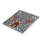 William Morris Snakeshead Floral Classic Dark Blue Fliese (Seite)