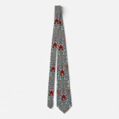 William Morris Snakeshead Floral Classic Dark Blue Krawatte (Rückseite)
