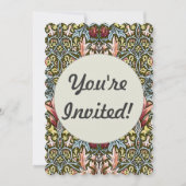 William Morris Snakeshead Floral Pattern Einladung (Vorderseite)