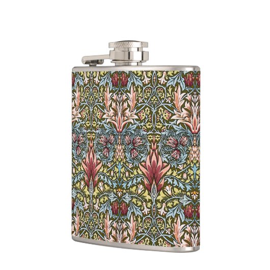 William Morris Snakeshead Floral Pattern Flachmann (Links)