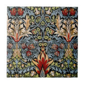 William Morris Snakeshead Floral Pattern Fliese (Vorderseite)