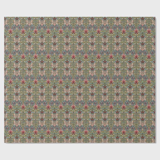 William Morris Snakeshead Floral Pattern Geschenkpapier (Flach)