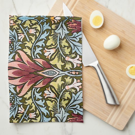 William Morris Snakeshead Floral Pattern Geschirrtuch (Viertel Falte)