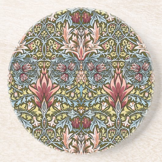 William Morris Snakeshead Floral Pattern Getränkeuntersetzer (Vorne)