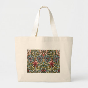 William Morris Snakeshead Floral Pattern Jumbo Stoffbeutel