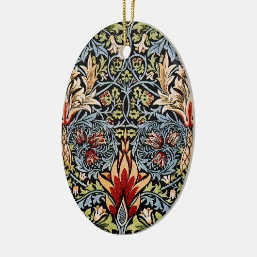 William Morris Snakeshead Floral Pattern Keramik Ornament (Links)
