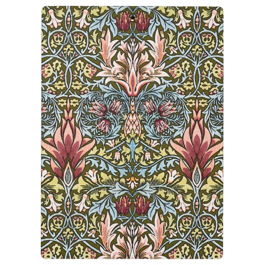 William Morris Snakeshead Floral Pattern Klemmbrett (Rückseite)