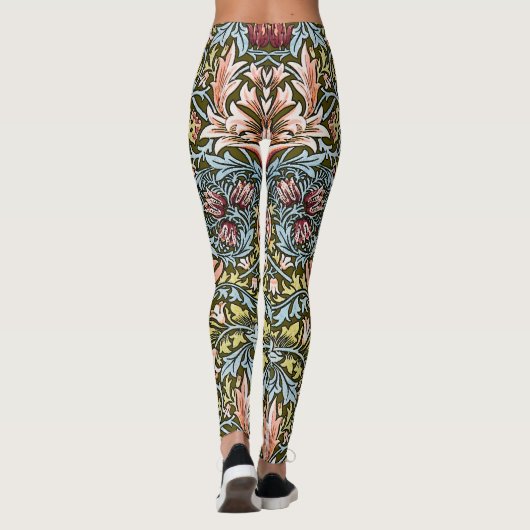 William Morris Snakeshead Floral Pattern Leggings (Rückseite)