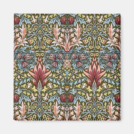 William Morris Snakeshead Floral Pattern Magnet (Vorne)