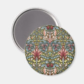William Morris Snakeshead Floral Pattern Magnet (Vorderseite/Rückseite)