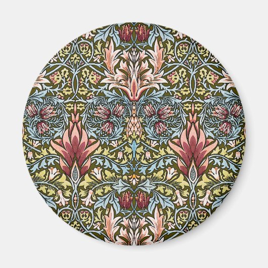 William Morris Snakeshead Floral Pattern Magnet (Vorne)