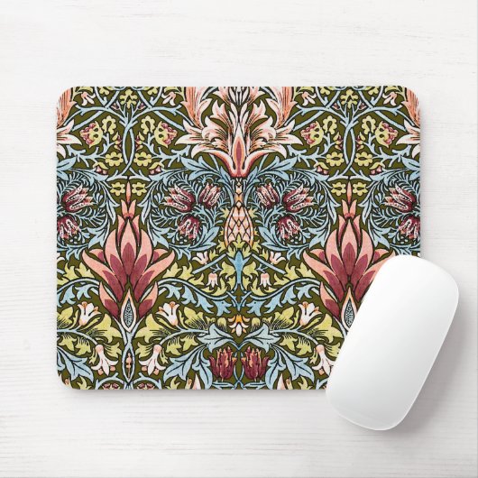 William Morris Snakeshead Floral Pattern Mousepad (Mit Mouse)