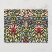 William Morris Snakeshead Floral Pattern Postkarte (Vorderseite)