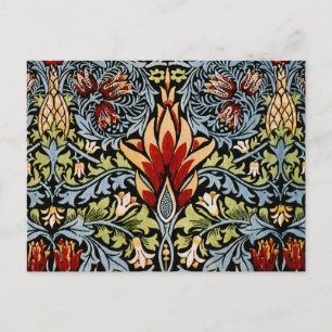 William Morris Snakeshead Floral Pattern Postkarte