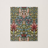 William Morris Snakeshead Floral Pattern Puzzle (Vertikal)