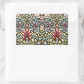 William Morris Snakeshead Floral Pattern Rechteckiger Aufkleber (Tasche)