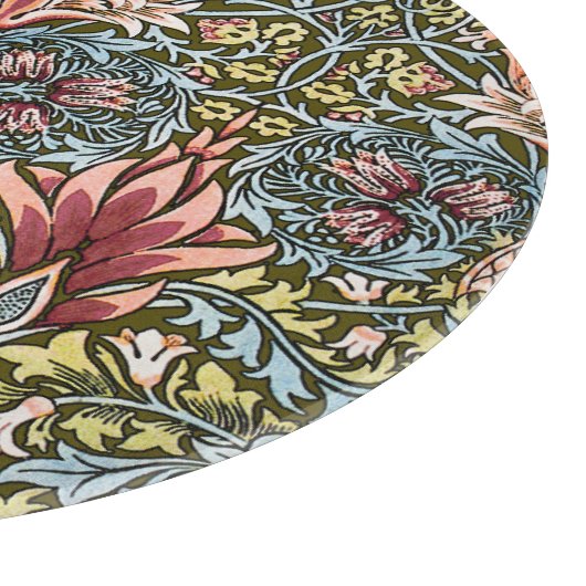William Morris Snakeshead Floral Pattern Schneidebrett (Ecke)