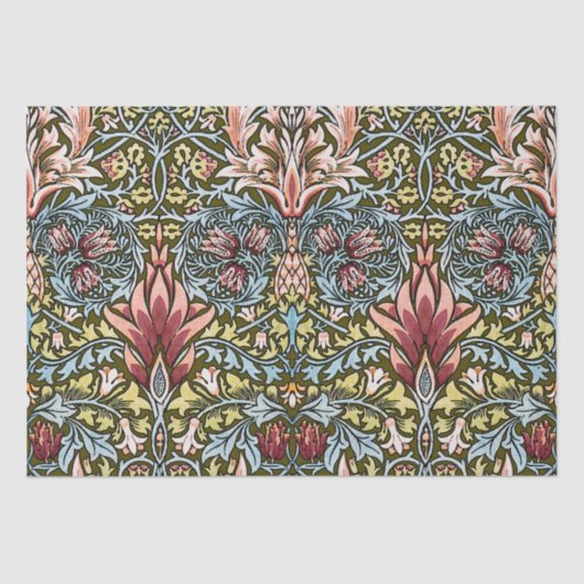 William Morris Snakeshead Floral Pattern Seidenpapier (Vorderseite)