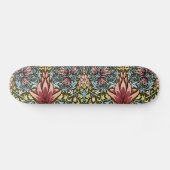 William Morris Snakeshead Floral Pattern Skateboard (Horizontal)