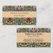 William Morris Snakeshead Floral Pattern Visitenkarte (Vorne/Hinten)