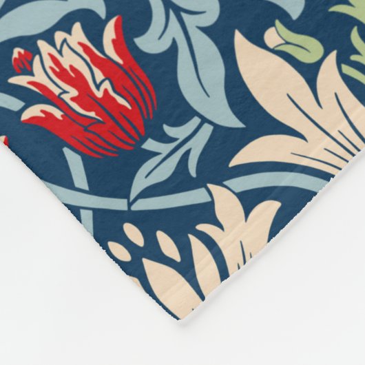 William Morris Snakeshead Fritillary Floral Design Fleecedecke (Ecke)
