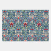 William Morris Snakeshead Fritillary Floral Design Geschenkpapier Set (Vorderseite)