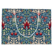 William Morris Snakeshead Fritillary Floral Design Große Geschenktüte (Rückseite)