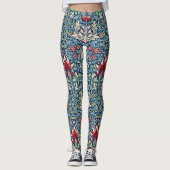 William Morris Snakeshead Fritillary Floral Design Leggings (Vorderseite)