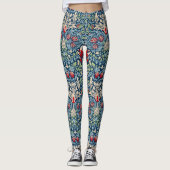 William Morris Snakeshead Fritillary Floral Design Leggings (Vorderseite)