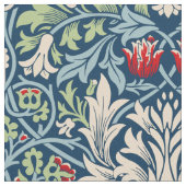 William Morris Snakeshead Fritillary Floral Design Stoff (Nahaufnahme)