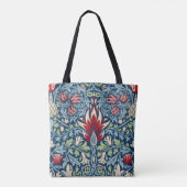 William Morris Snakeshead Fritillary Floral Design Tasche (Rückseite)