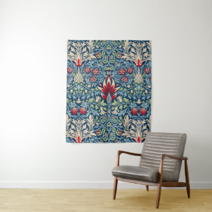 William Morris Snakeshead Fritillary Floral Design Wandteppich