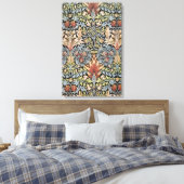 William Morris - SNAKESHEAD PRINTED TEXTILE 1876 Leinwanddruck (Insitu (Schlafzimmer))