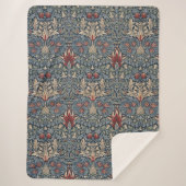 William Morris: Snakeshead Sherpa Blanket Sherpadecke (Vorderseite)