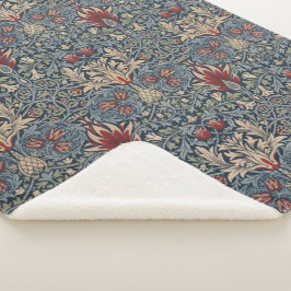 William Morris: Snakeshead Sherpa Blanket Sherpadecke