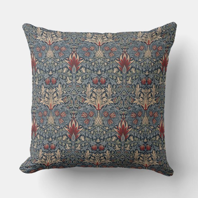 William Morris: Snakeshead Throw Kissen (Vorderseite)