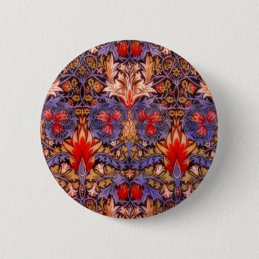 William Morris Snakeshead Vintag Button (Vorderseite)