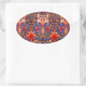 William Morris Snakeshead Vintag Ovaler Aufkleber (Tasche)