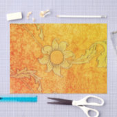 William Morris-SONNENBLUME-GELB Seidenpapier (Handwerk)