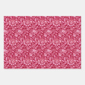 William Morris Sonnenblumen, braun, rosa, grau Geschenkpapier Set (Vorderseite 2)