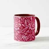 William Morris Sonnenblumen, Burgund und Pink Tasse (VorderseiteRechts)