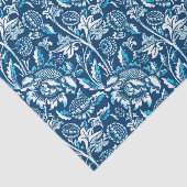 William Morris Sonnenblumen, Dunkelblau und Weiß Seidenpapier (Ausschnitt)